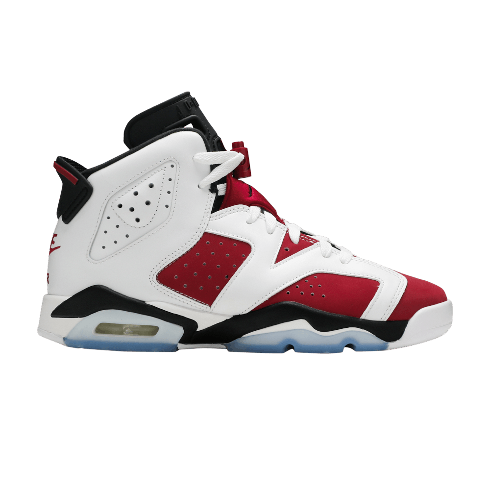 Pre-owned Air Jordan 6 Retro Gs 'carmine' 2021 In White