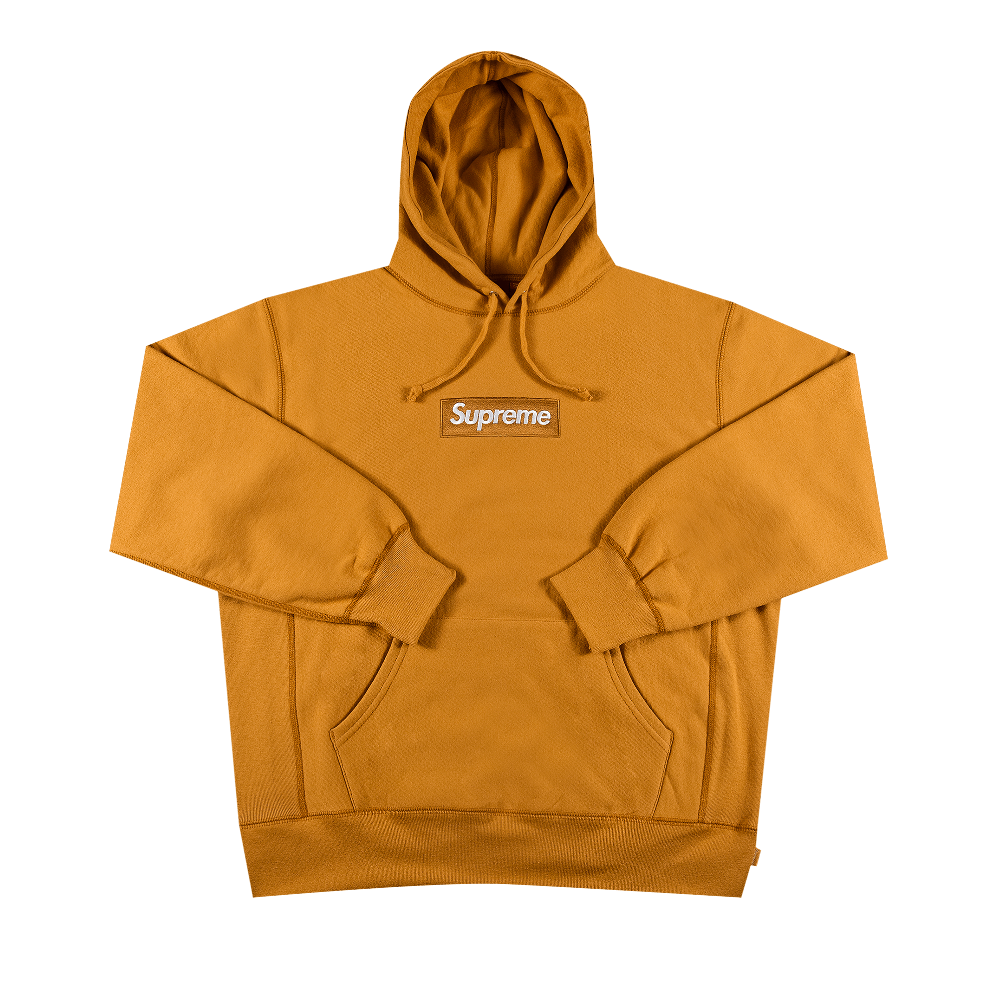 Supreme Box Logo Hooded Sweatshirt 'Light Mustard'