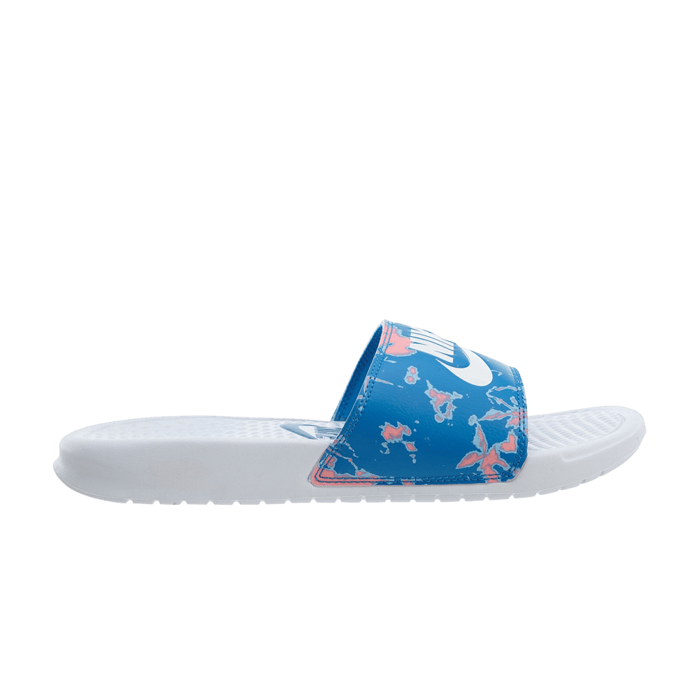 Nike Wmns Benassi JDI Print Slide 'Coral Nebula Blue Camo' - 618919-109