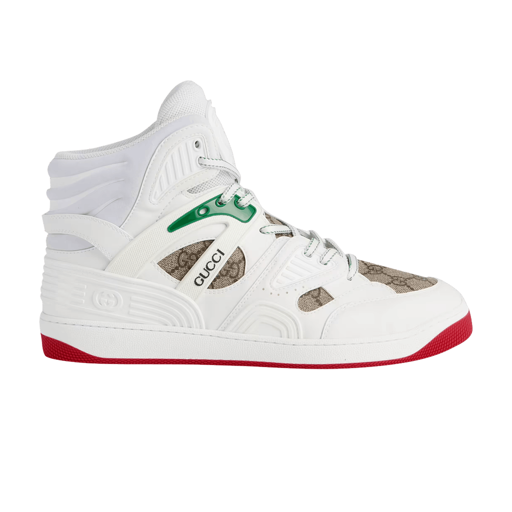 Gucci Basket High 'White Demetra Red'