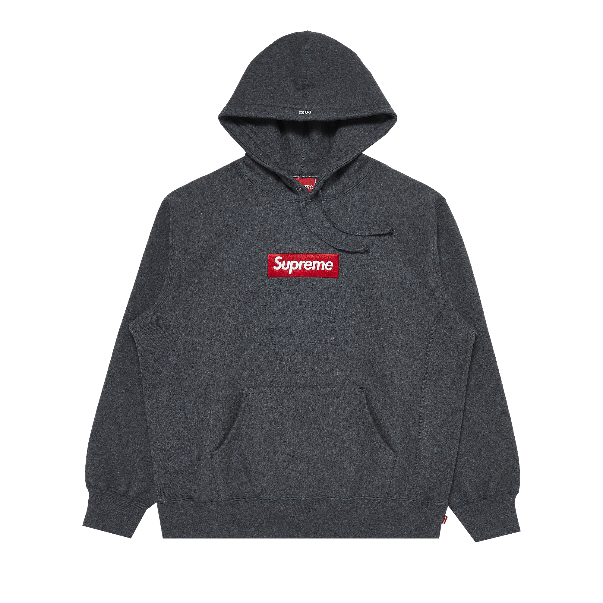 Supreme Box Logo Hooded Sweatshirt 'Charcoal'