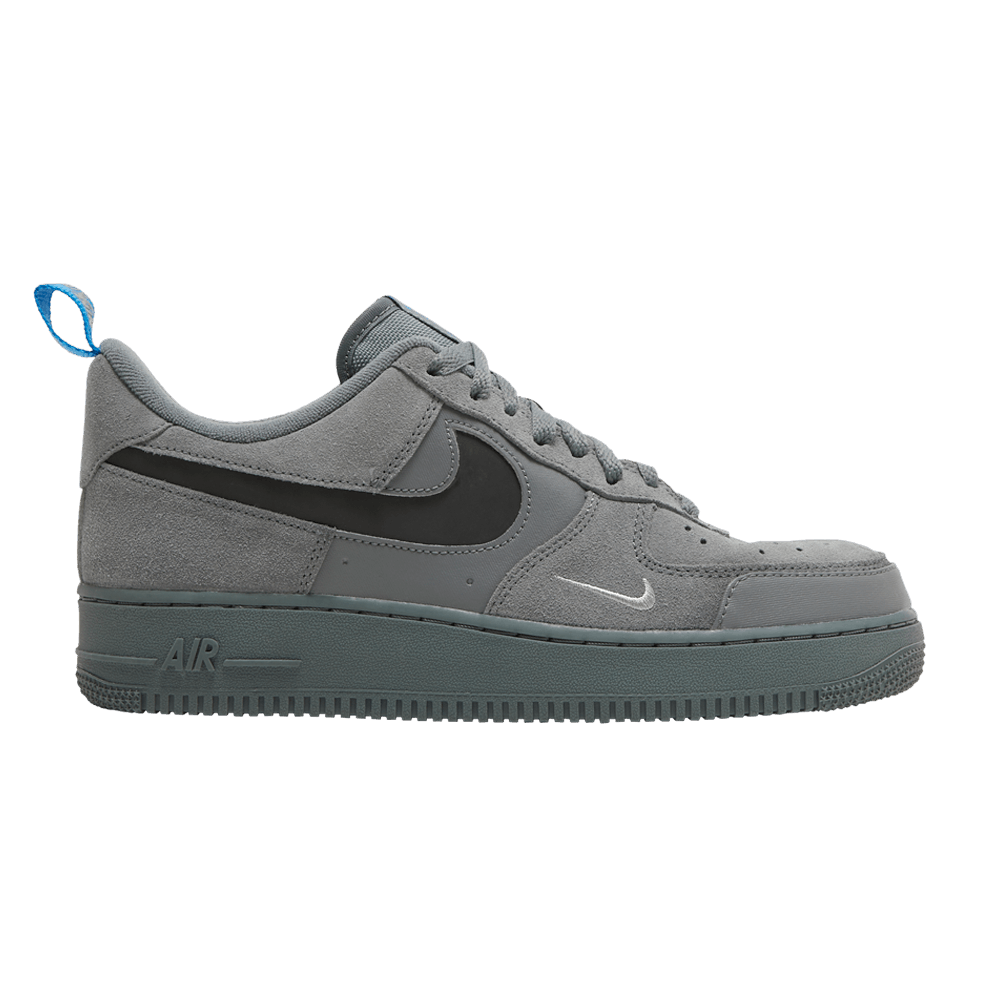 Nike Air Force 1 Low Cut Out Swoosh Grey