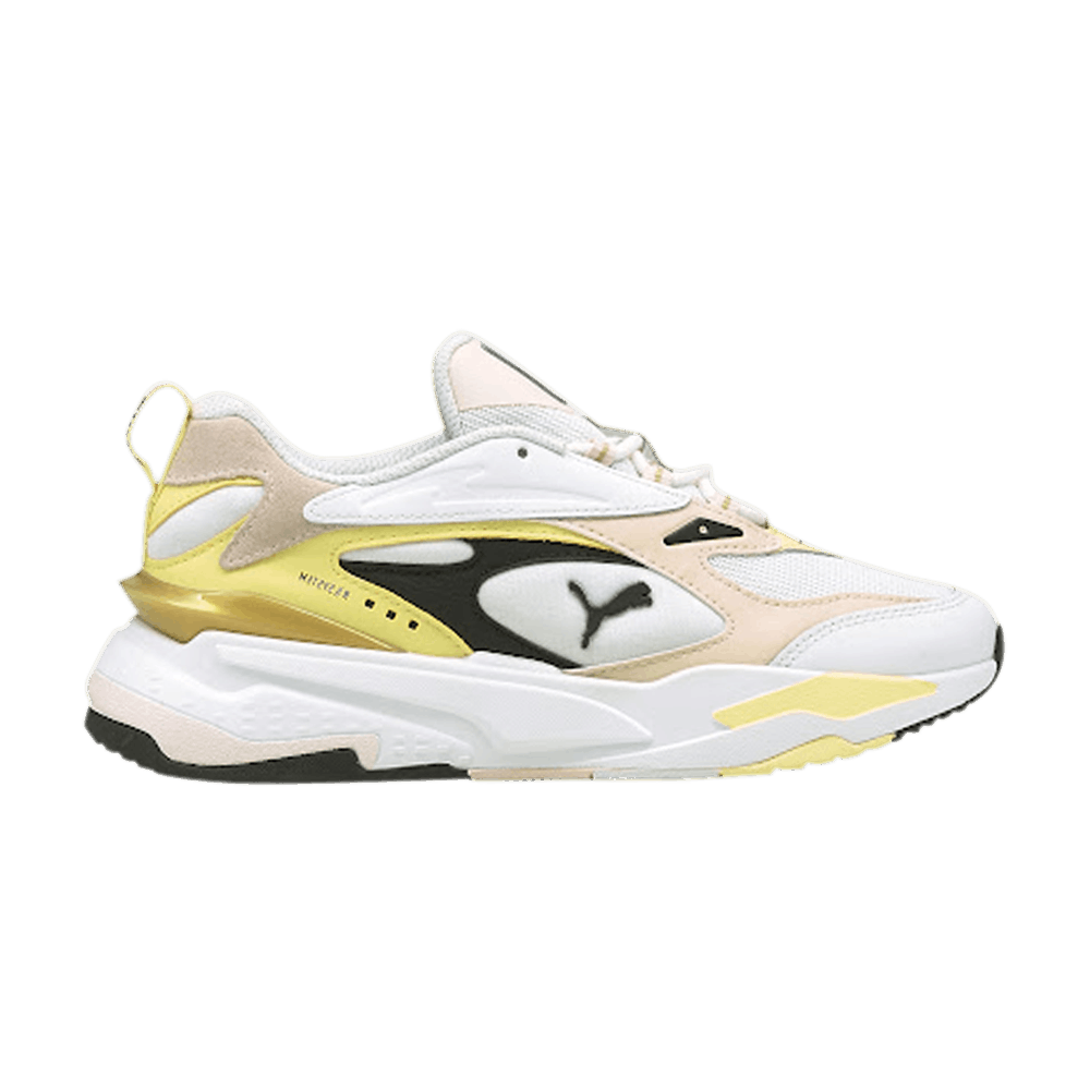 Pre-owned Puma Rs-fast Mix Gold 'white Pearl'