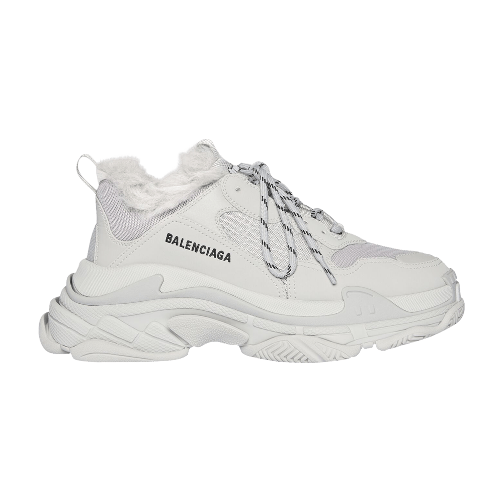 Balenciaga Wmns Triple S Sneaker 'Faux Fur - Grey'