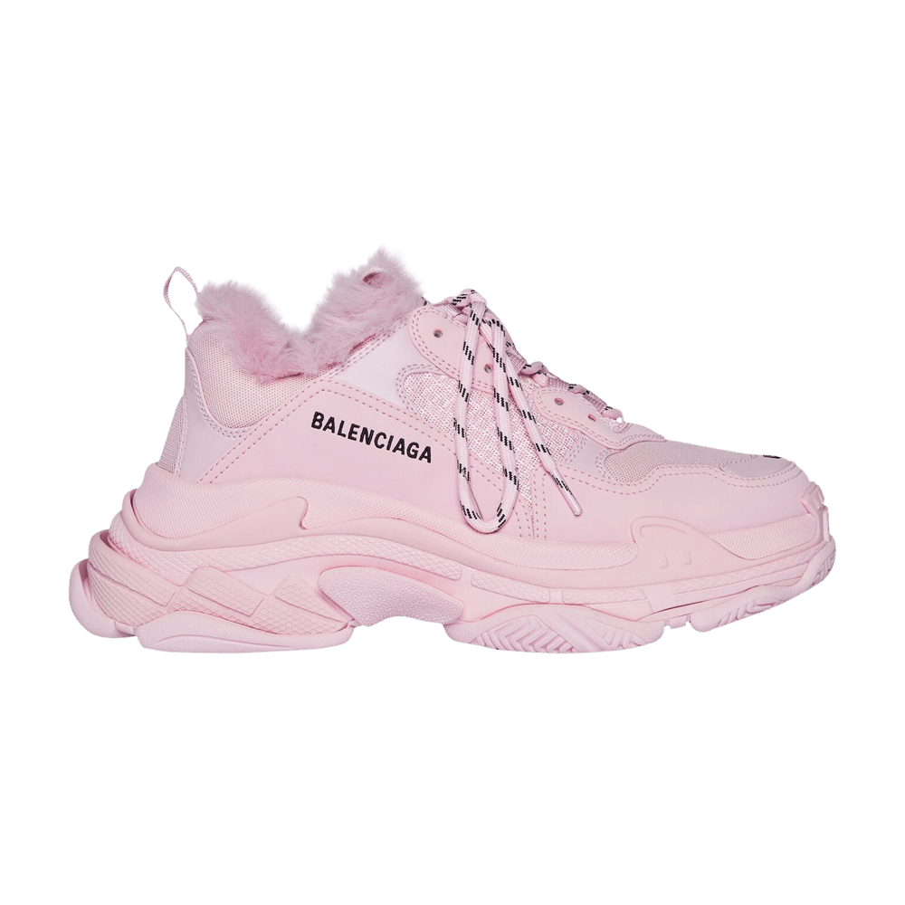 Balenciaga Wmns Triple S Sneaker 'Fake Fur - Pink'