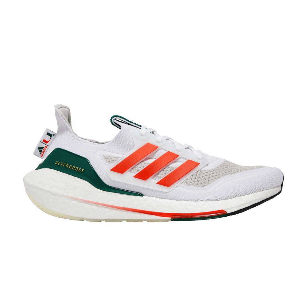 Adidas UltraBoost 21 'NCAA Pack - Miami'