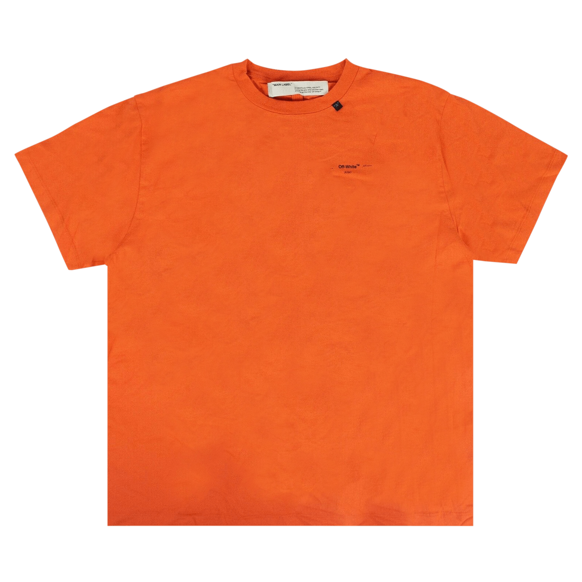 Off-White Abstract Arrows Short Sleeve Over Tee 'Orange'