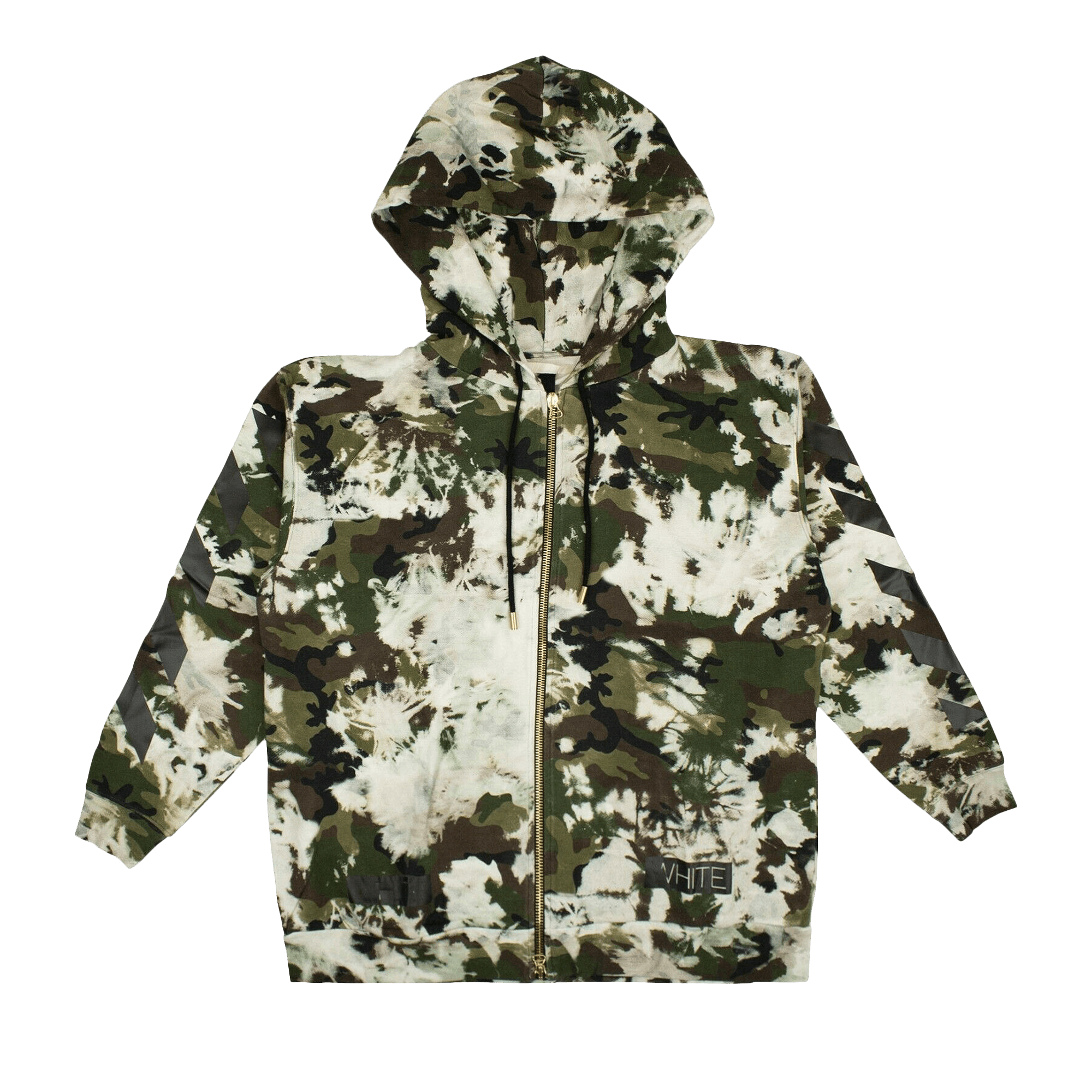Off-White Camouflage Zip Up Hoodie 'White'