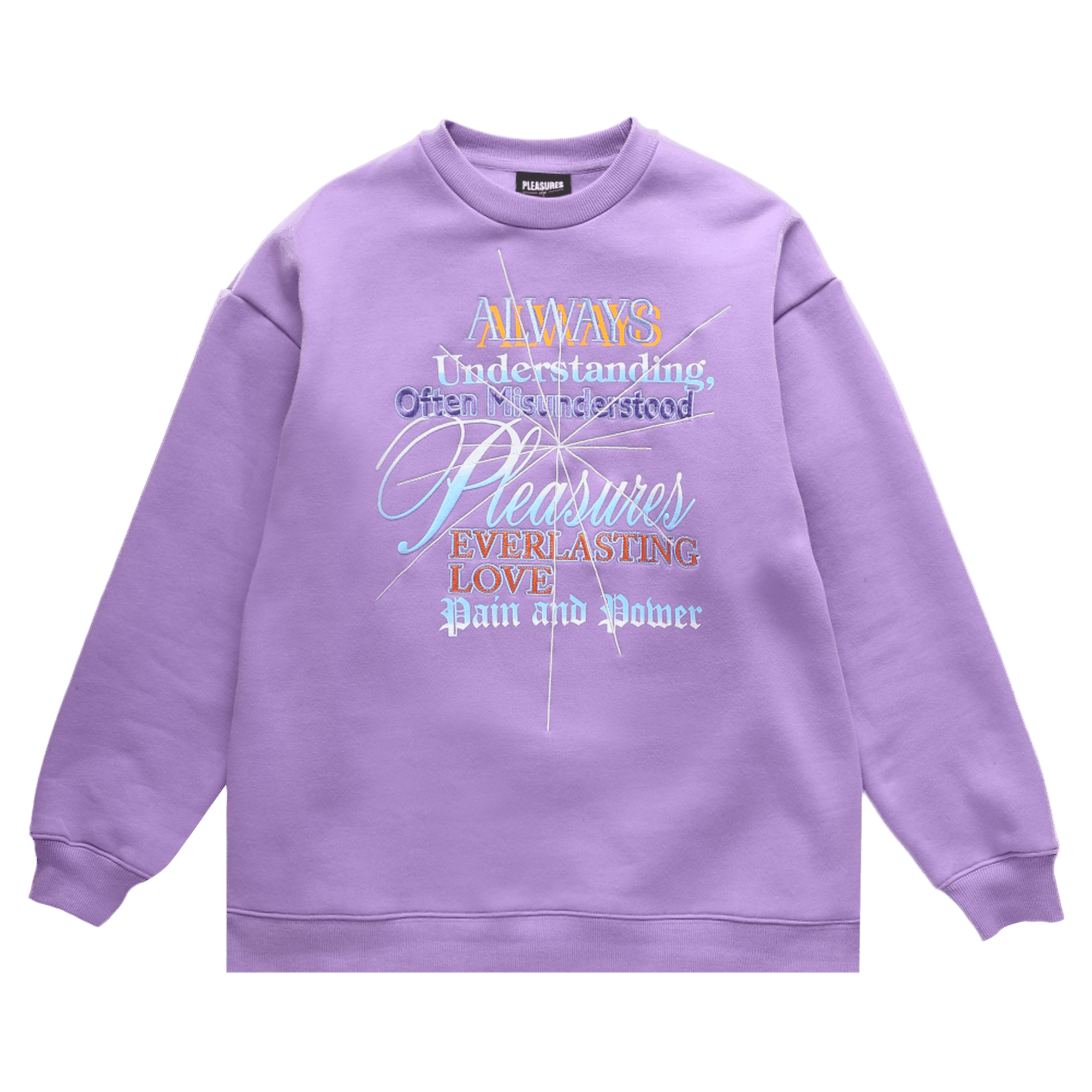Pleasures Faith Crewneck Sweatshirt 'Purple'
