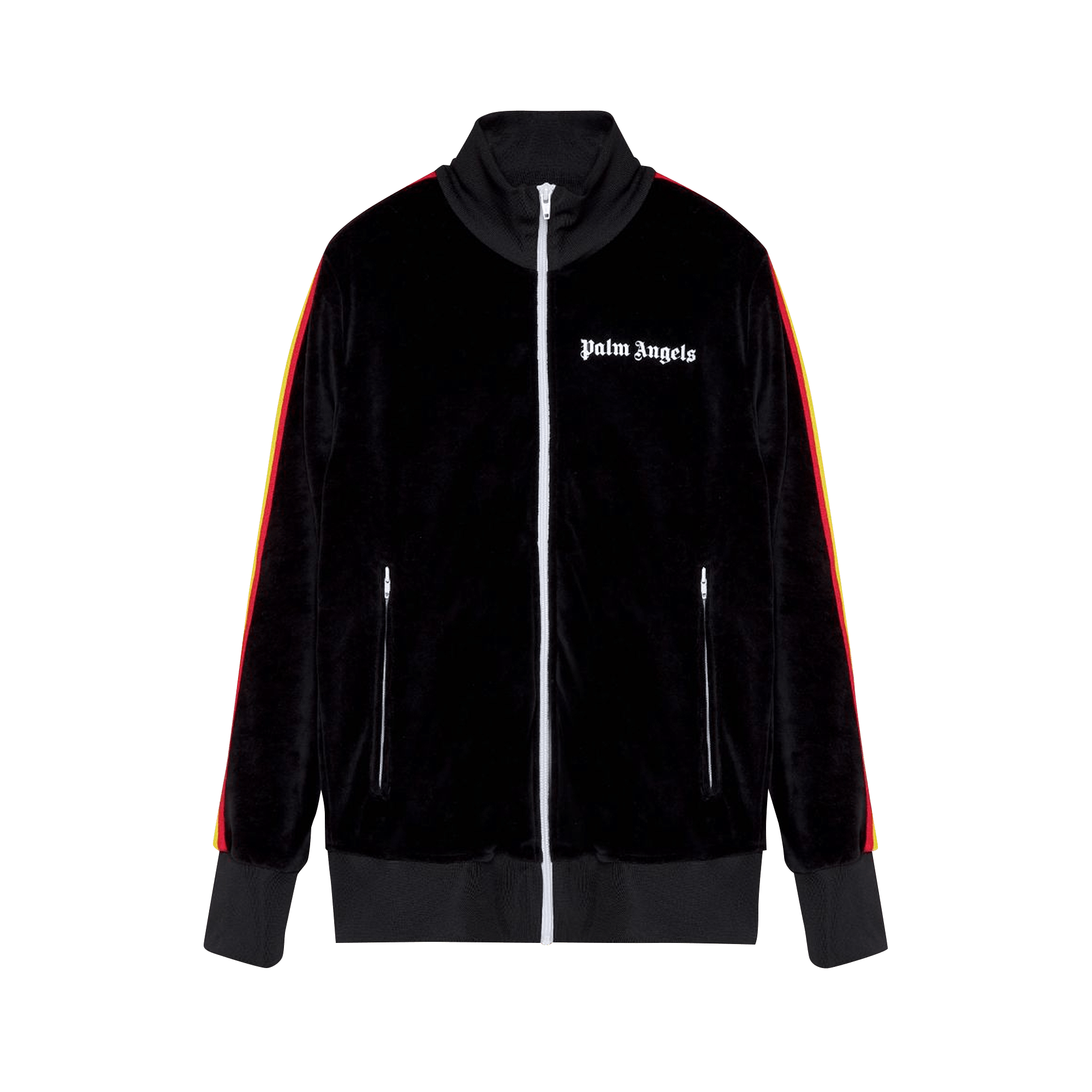 Palm Angels PA Rainbow Chenille Track Jacket 'Black'
