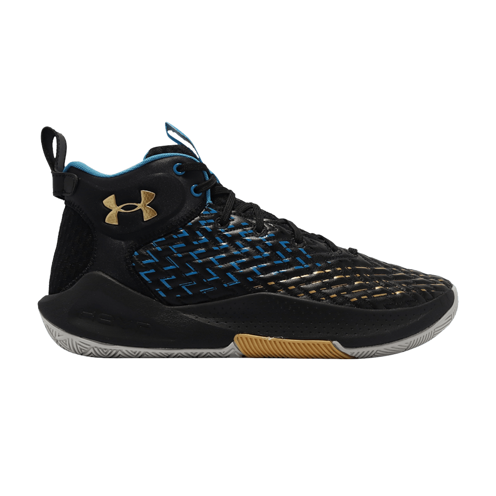Pre-owned Under Armour Hovr Havoc 4 Clone 'black Gold Blue'