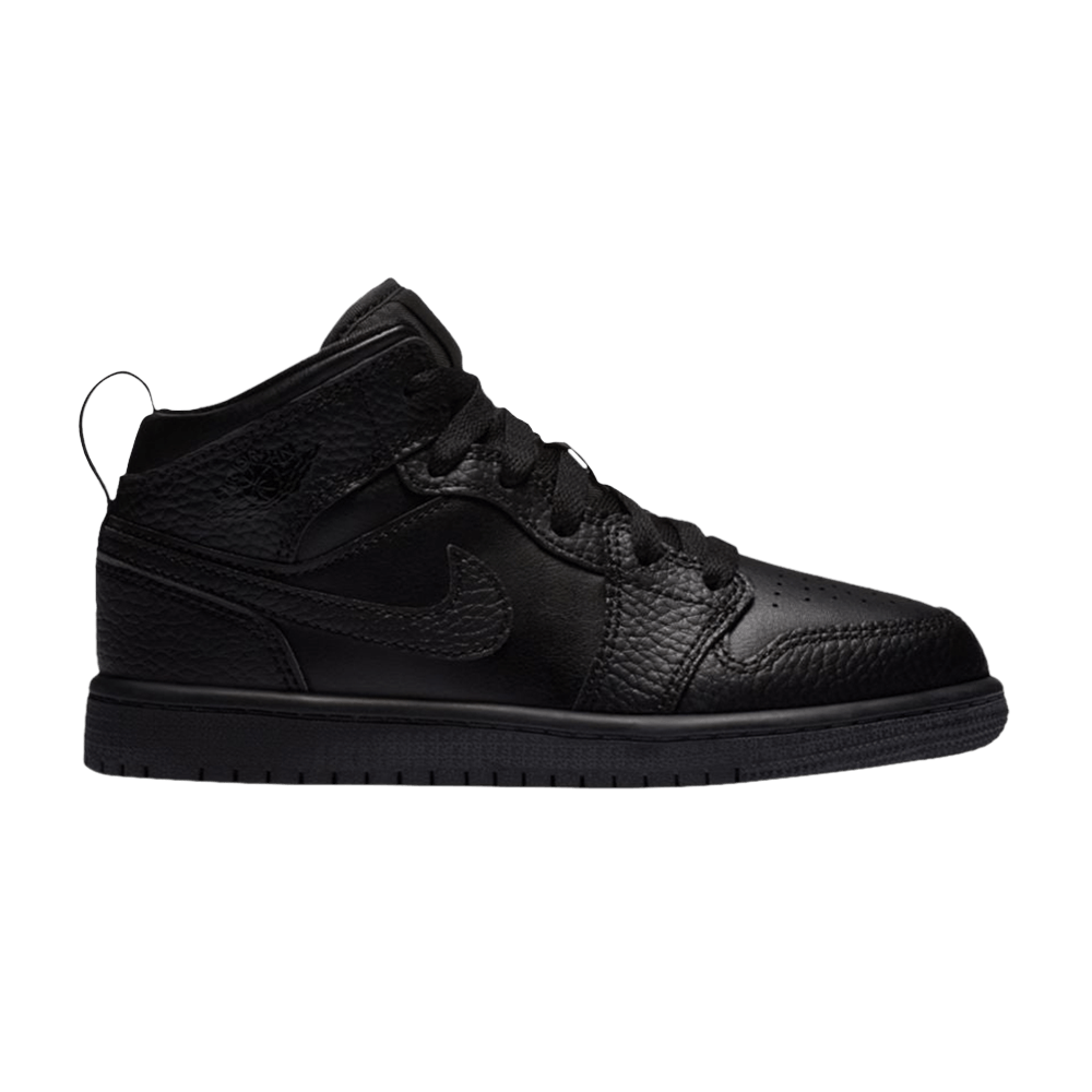 Pre-owned Air Jordan 1 Mid Ps 'triple Black'