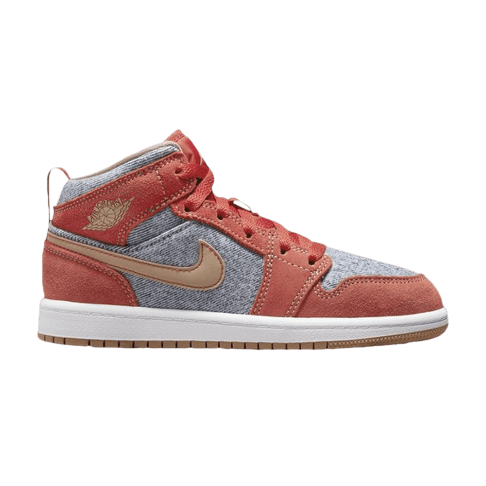 Air Jordan 1 Mid SE PS 'Denim Red' - DM4383-600