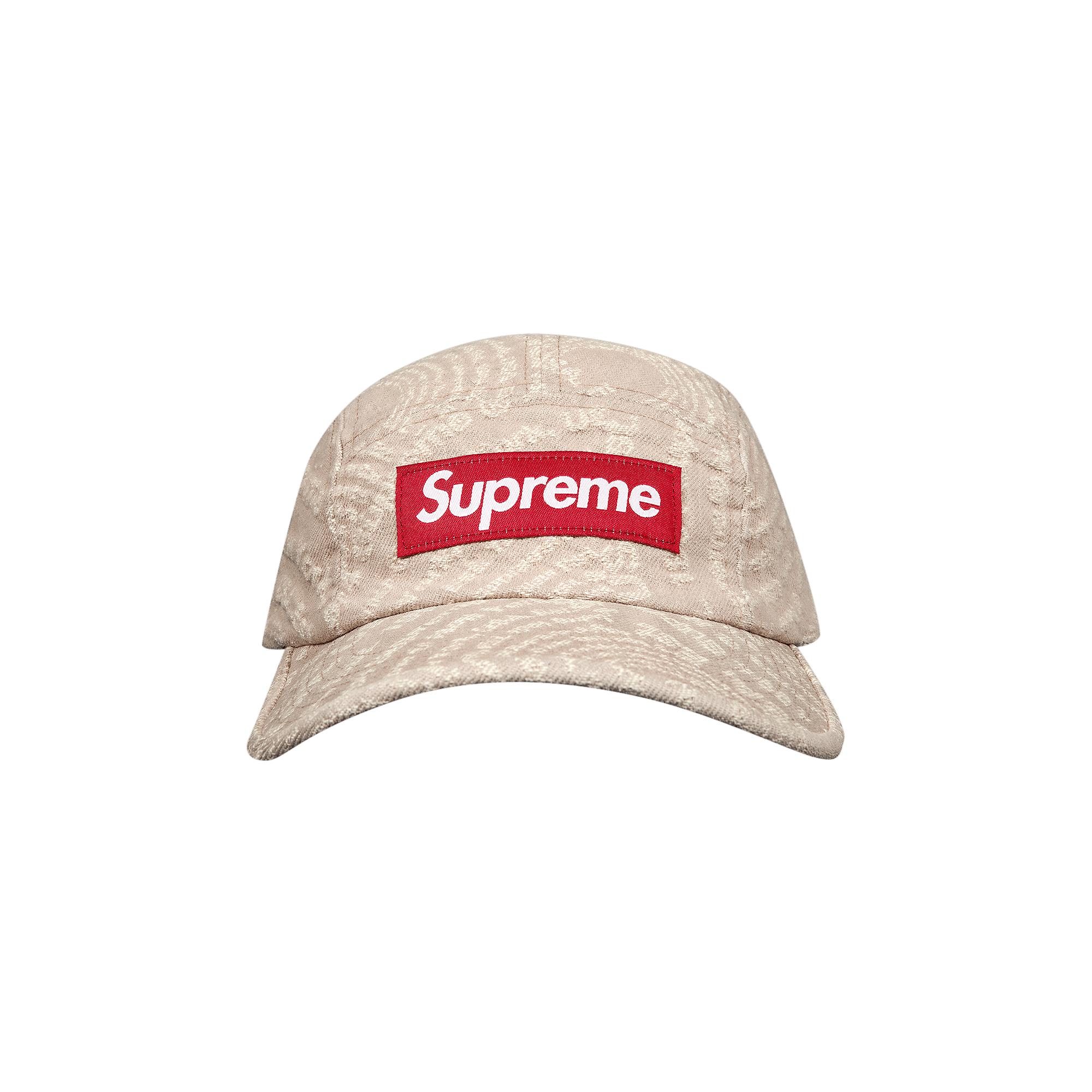 Supreme Circles Jacquard Denim Camp Cap 'Brown'