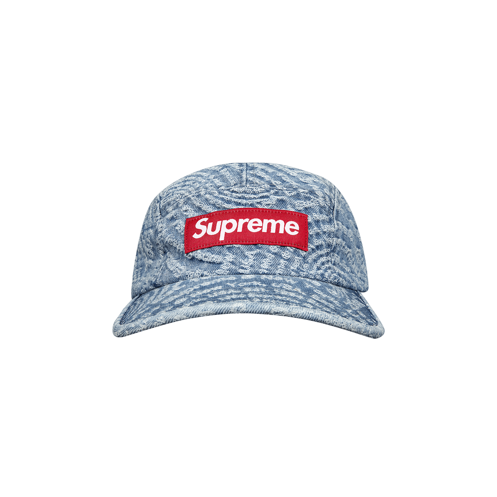 Supreme Circles Jacquard Denim Camp Cap 'Blue'