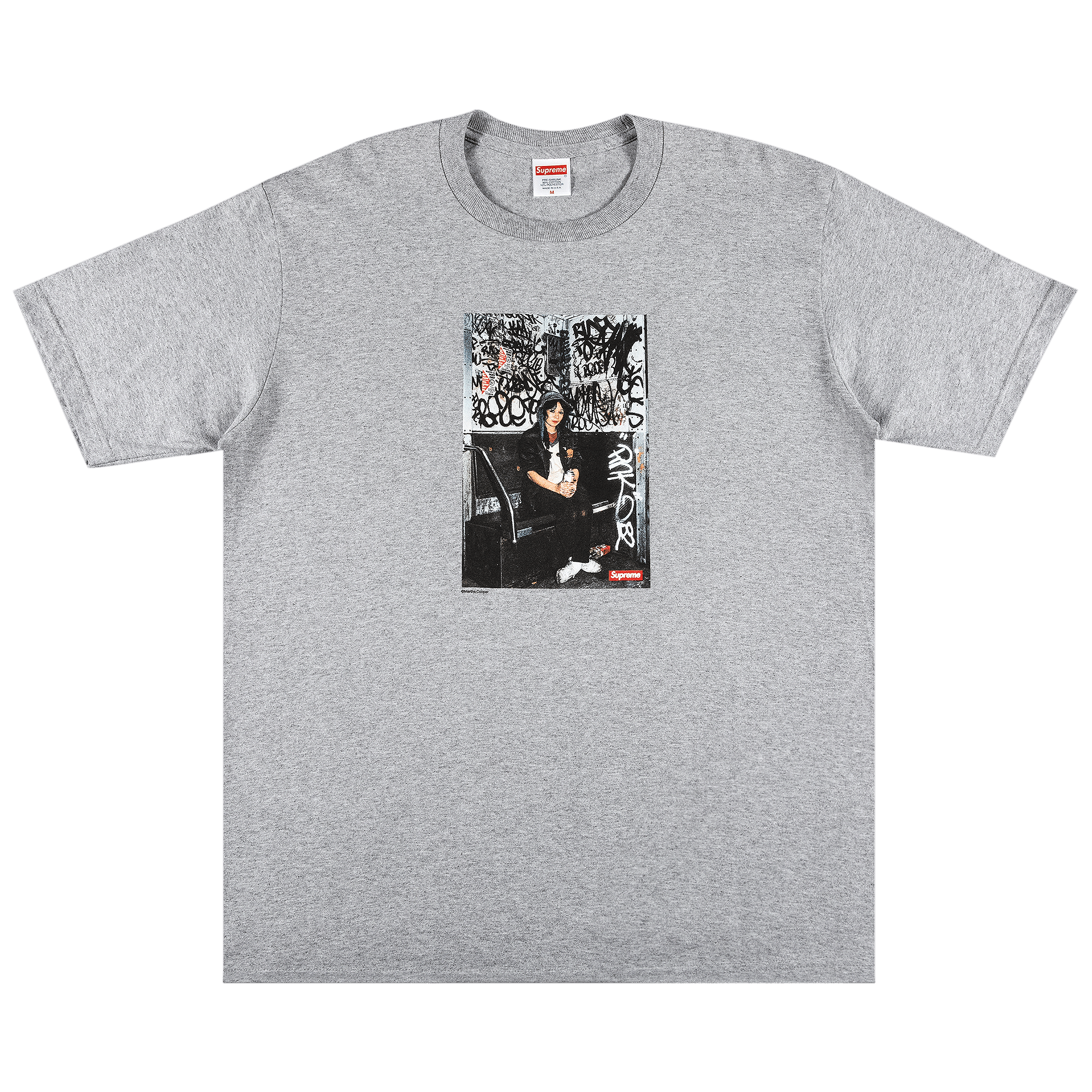 Supreme x Lady Pink Tee 'Heather Grey'