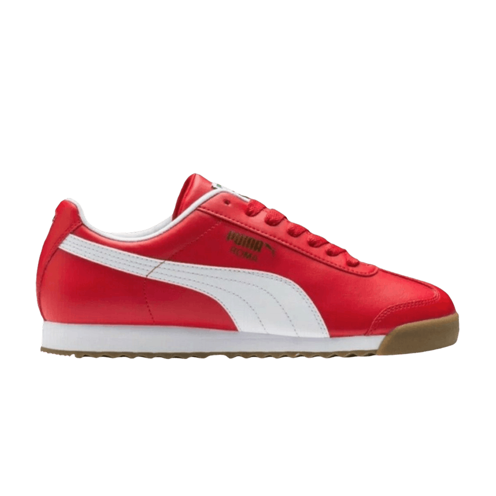 Pre-owned Puma Roma Basic Jr 'ribbon Red Gum'