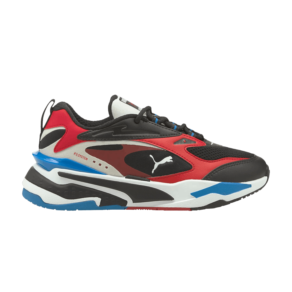 Pre-owned Puma Rs-fast Jr 'black Urban Red'