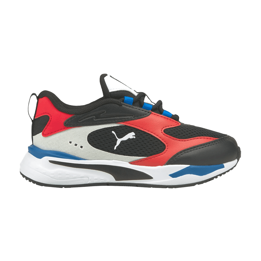 Pre-owned Puma Rs-fast Little Kid 'black Urban Red'