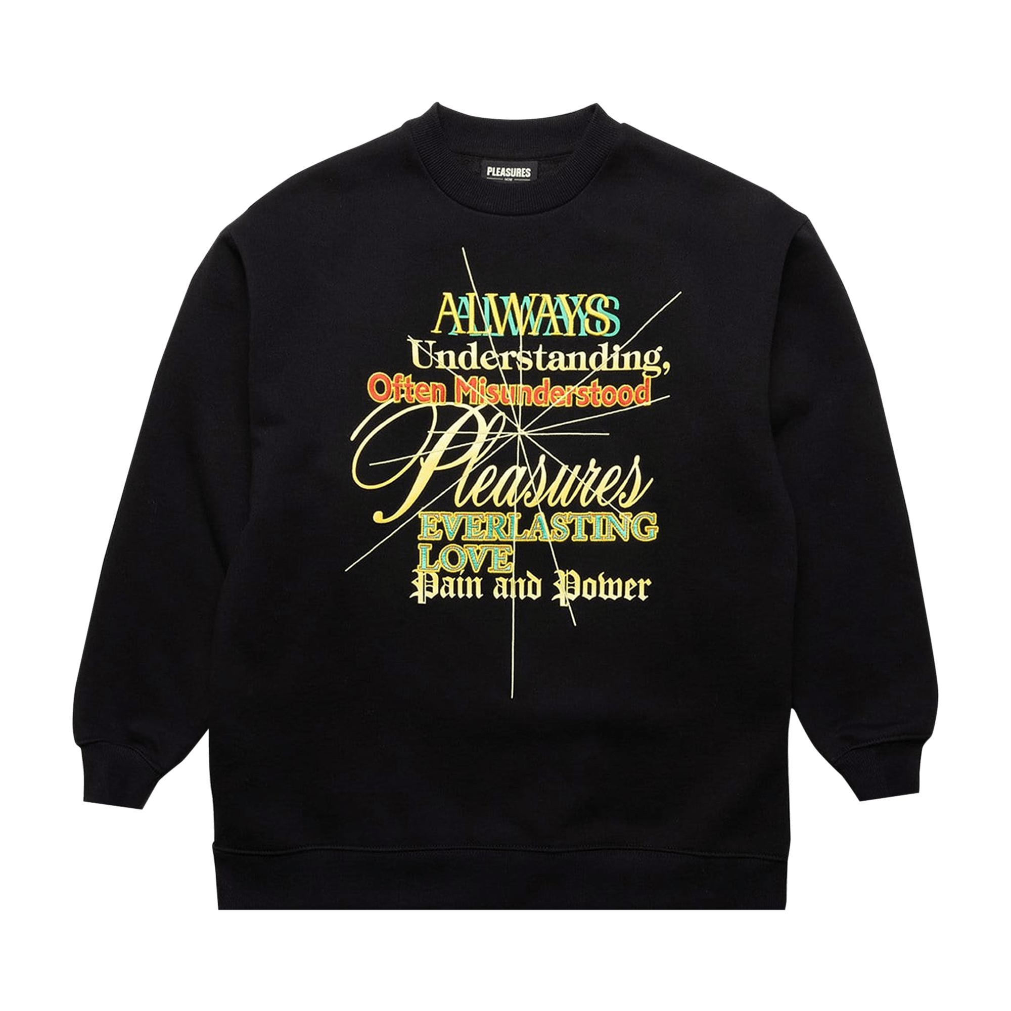 Pleasures Faith Crewneck Sweatshirt 'Black'
