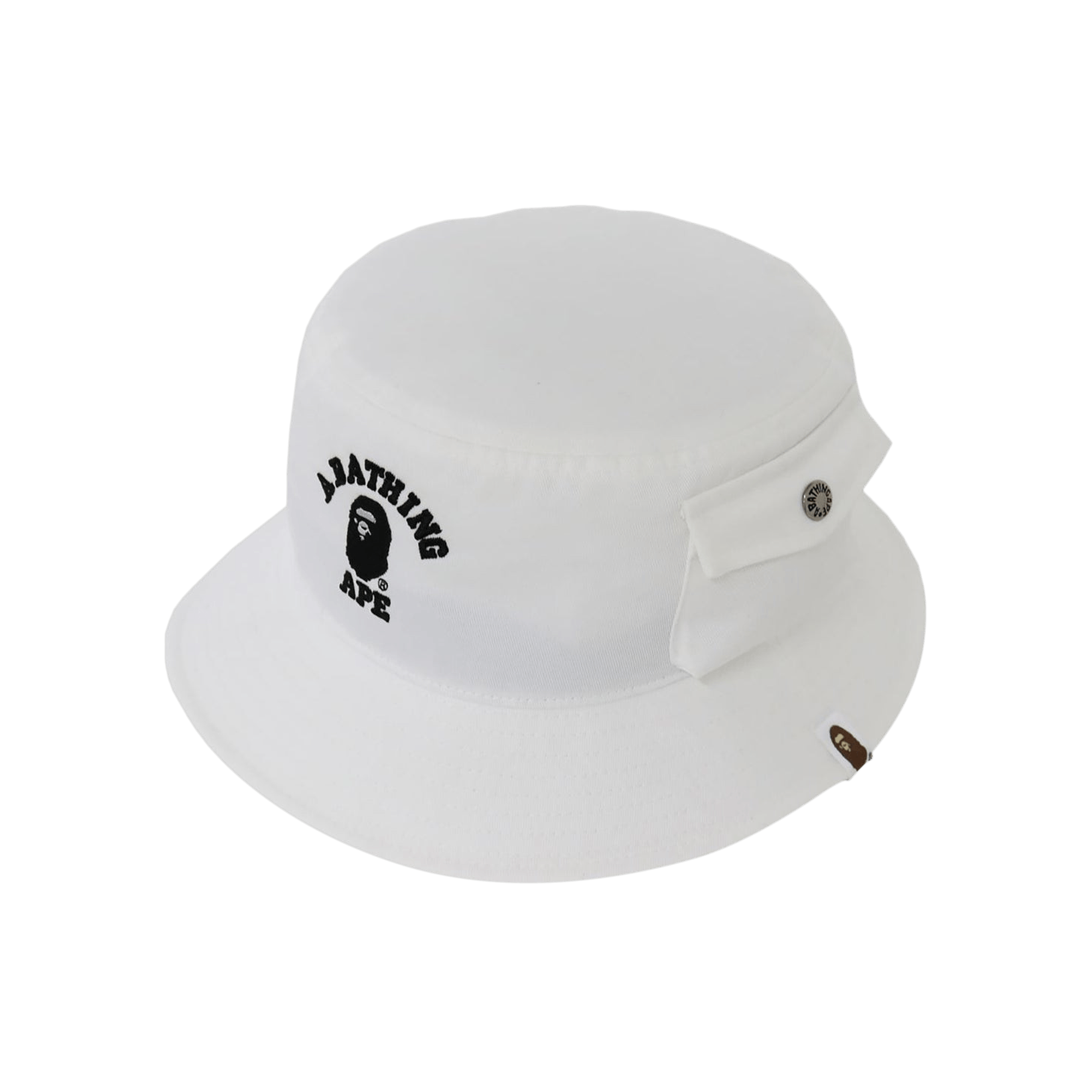 BAPE College Pocket Bucket Hat 'White'