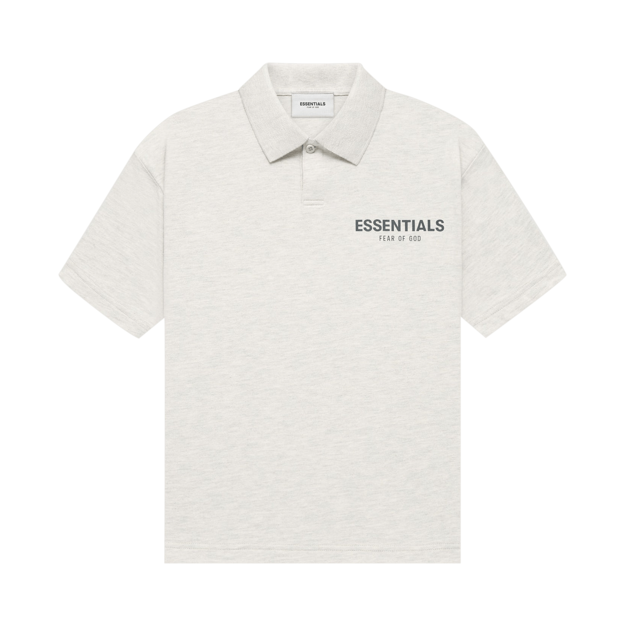 Fear of God Essentials Kids Short-Sleeve Polo 'Light Heather Oatmeal'