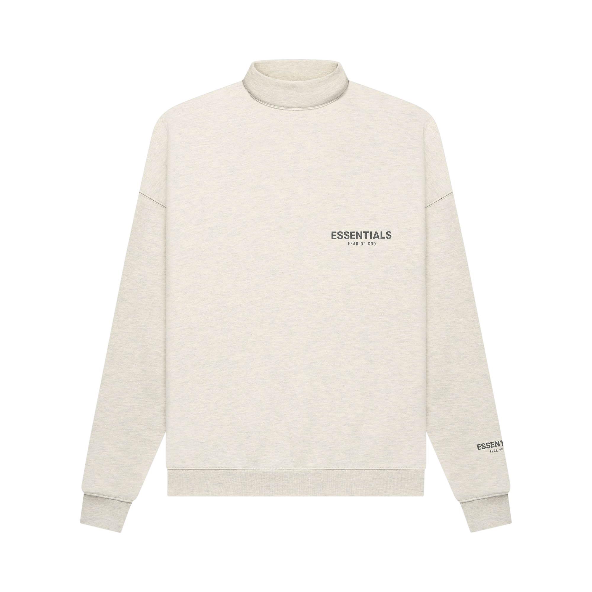 Fear of God Essentials Pullover Mockneck 'Light Heather Oatmeal'