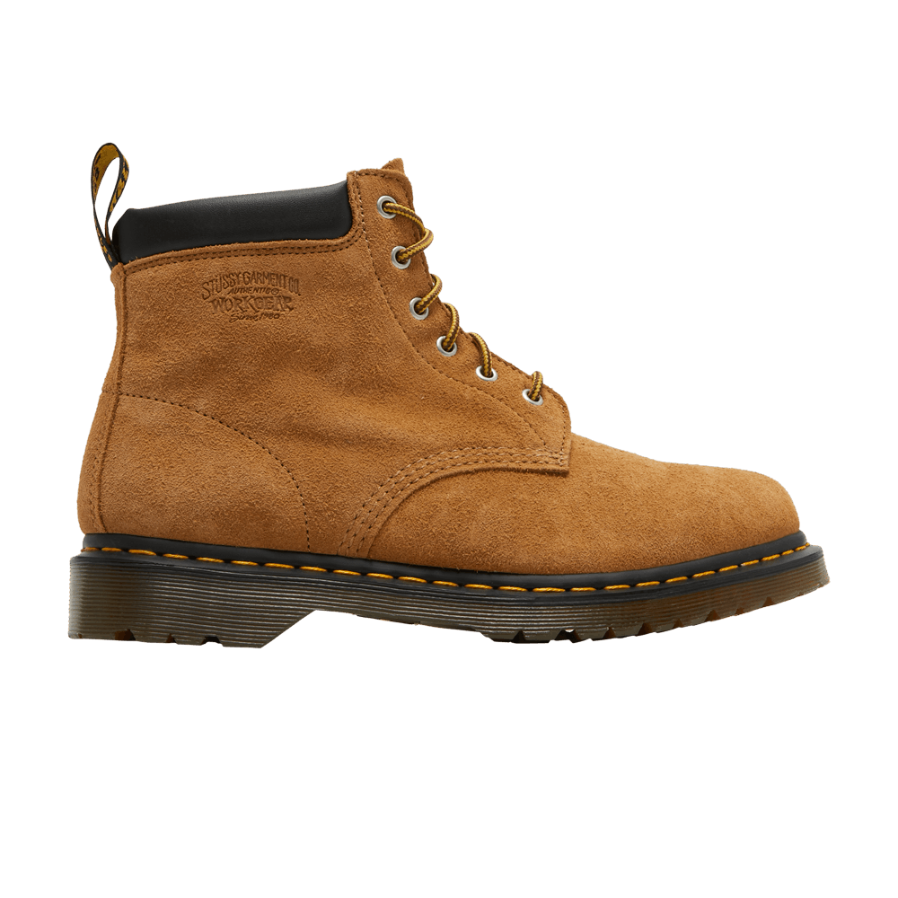 Pre-owned Dr. Martens Stussy X 939 Suede Ankle Boots 'chestnut' In