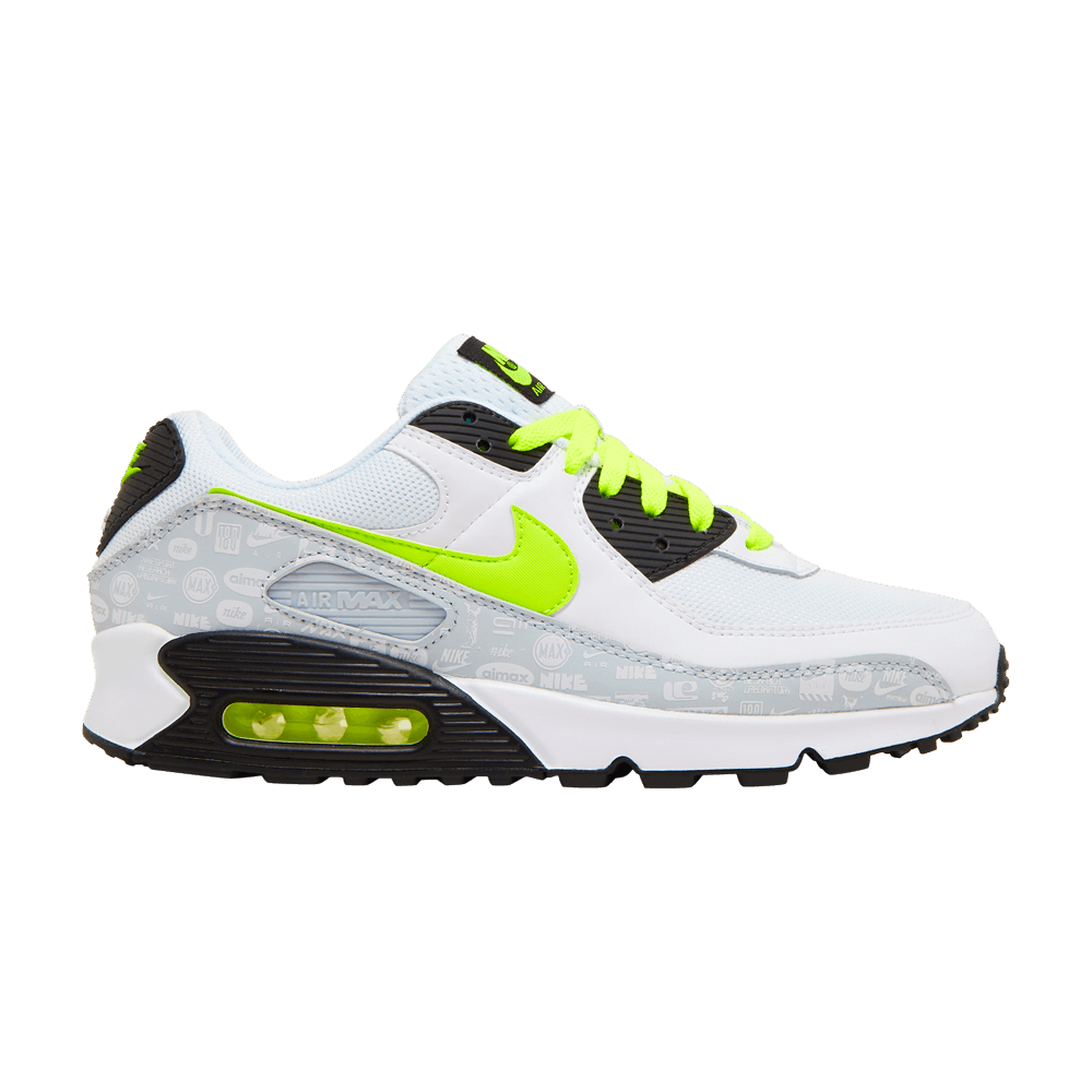 Nike Air Max 90 'Reflective Logo - White Volt'