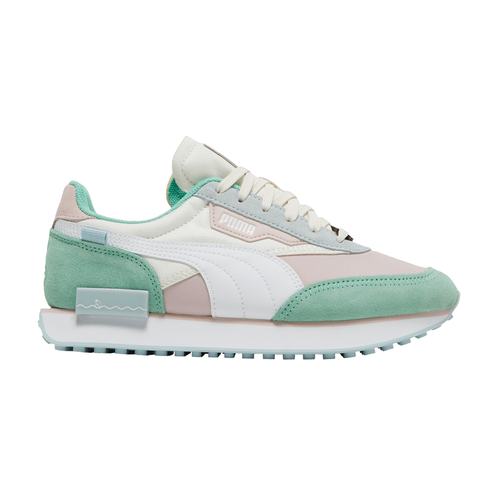 Pre-owned Puma Animal Crossing X Future Rider Big Kid 'new Horizons' In Cream