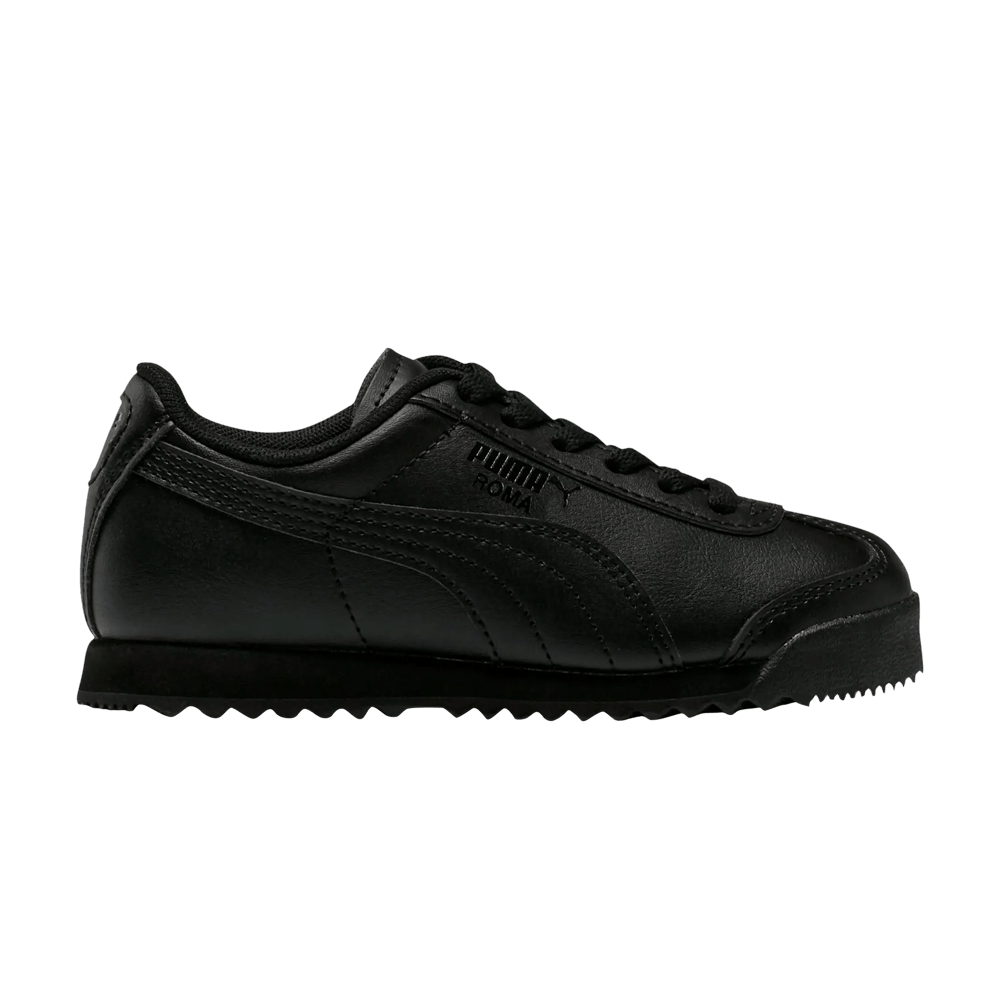 Pre-owned Puma Roma Basic Little Kid 'black'