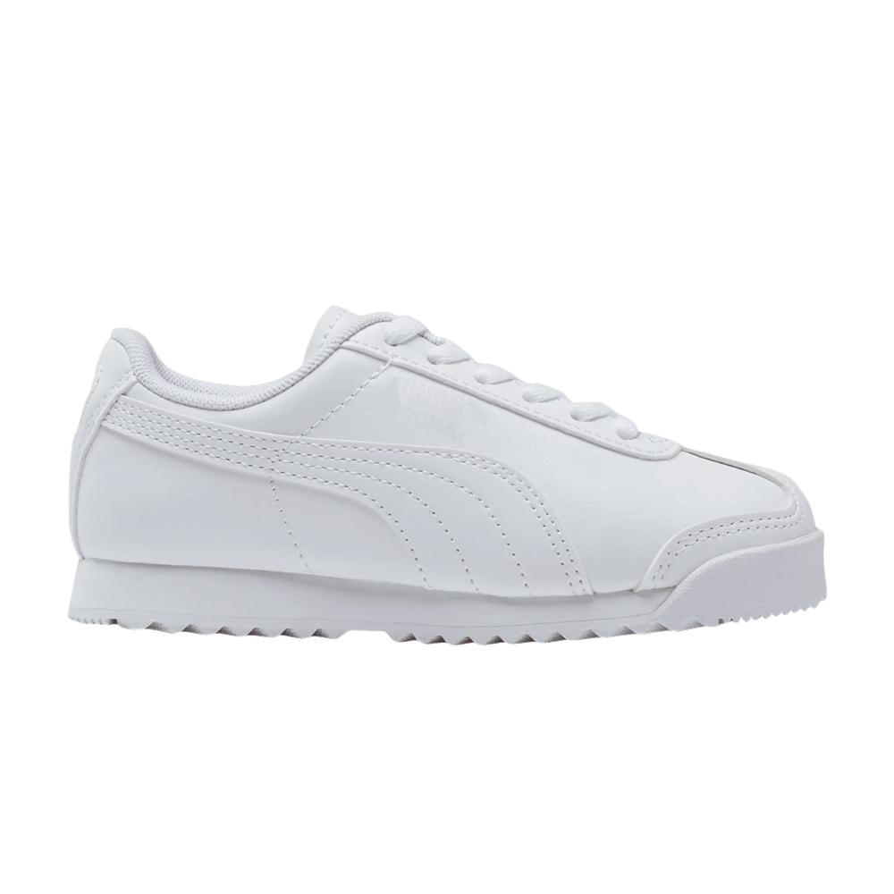 Pre-owned Puma Roma Basic Little Kid 'white Grey Violet'