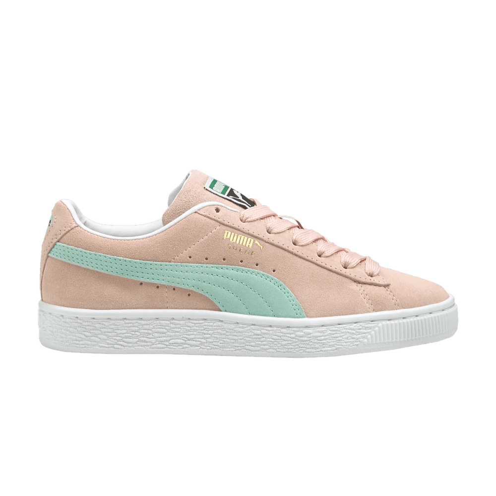 Pre-owned Puma Suede Classic 21 Jr 'lotus Eggshell Blue' In Pink