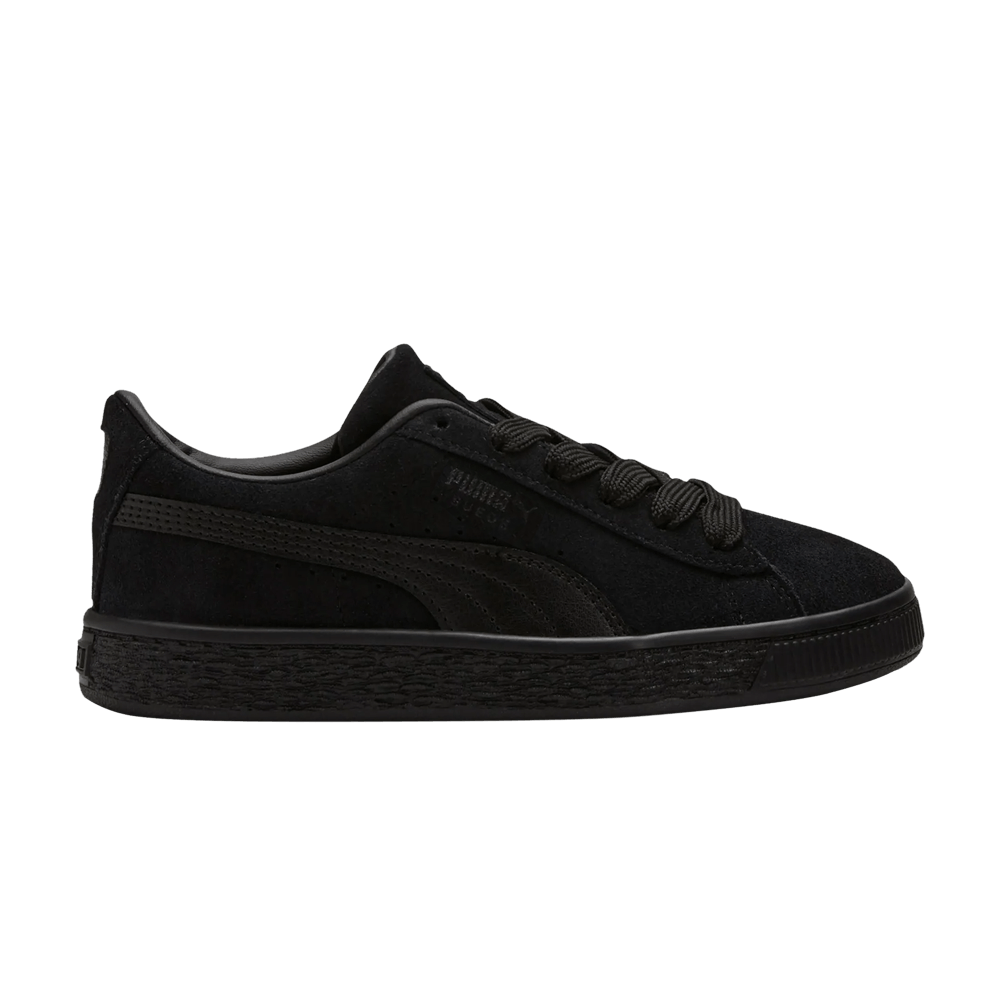 Pre-owned Puma Suede Classic Lfs Little Kid 'black'