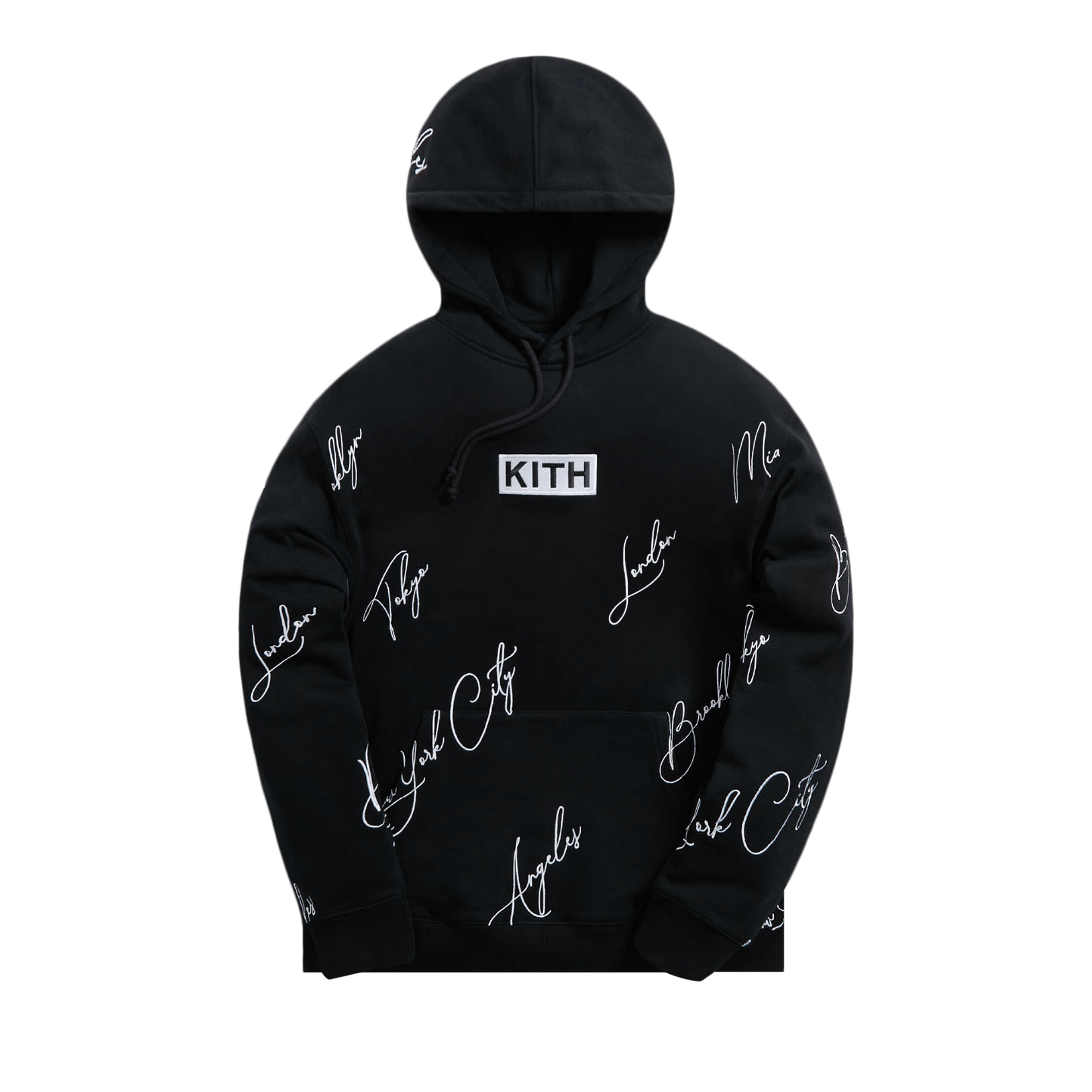 Kith City Script Hoodie 'Black'
