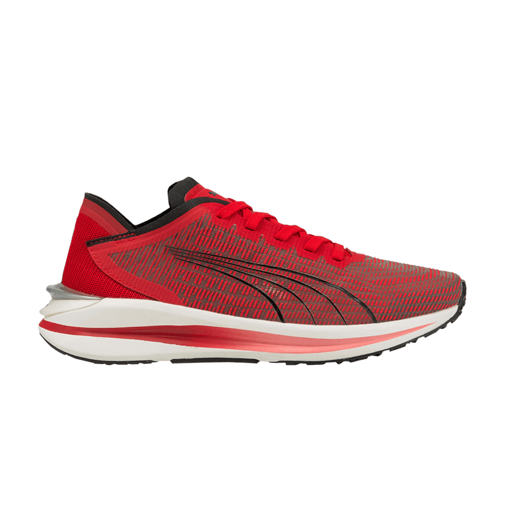 Pre-owned Puma Electrify Nitro Jr 'high Risk Red Black'