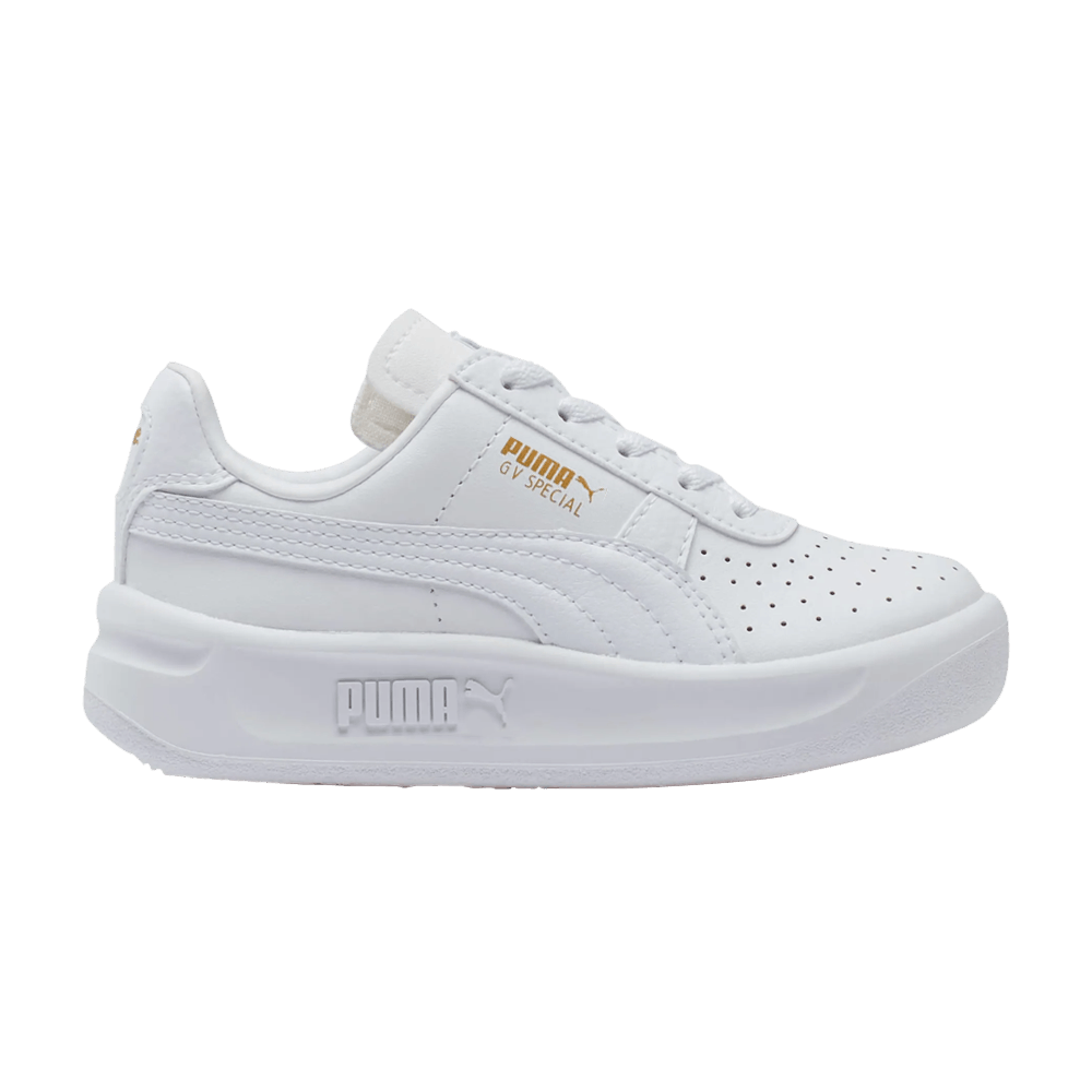 Pre-owned Puma Gv Special Little Kid 'white Team Gold'