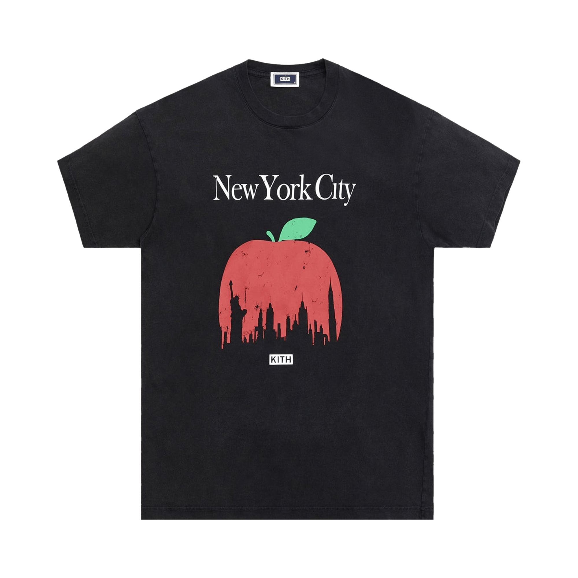 Kith Big Apple Vintage Tee 'Black'