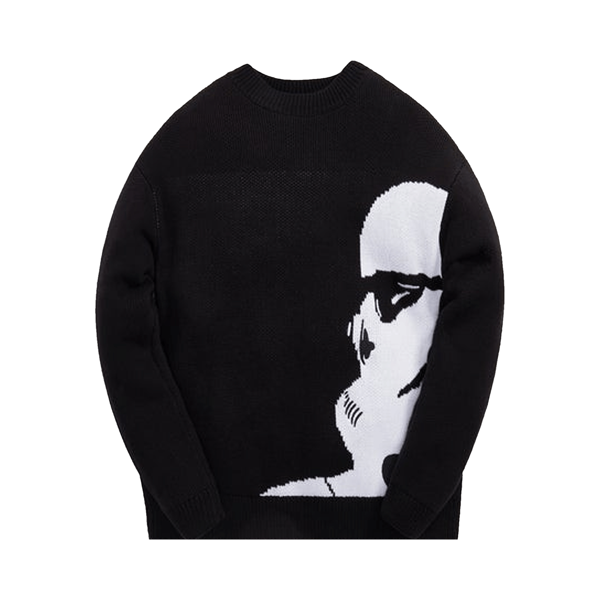 Pre-owned Kith For Star Wars Stormtrooper Crewneck Sweater 'black'
