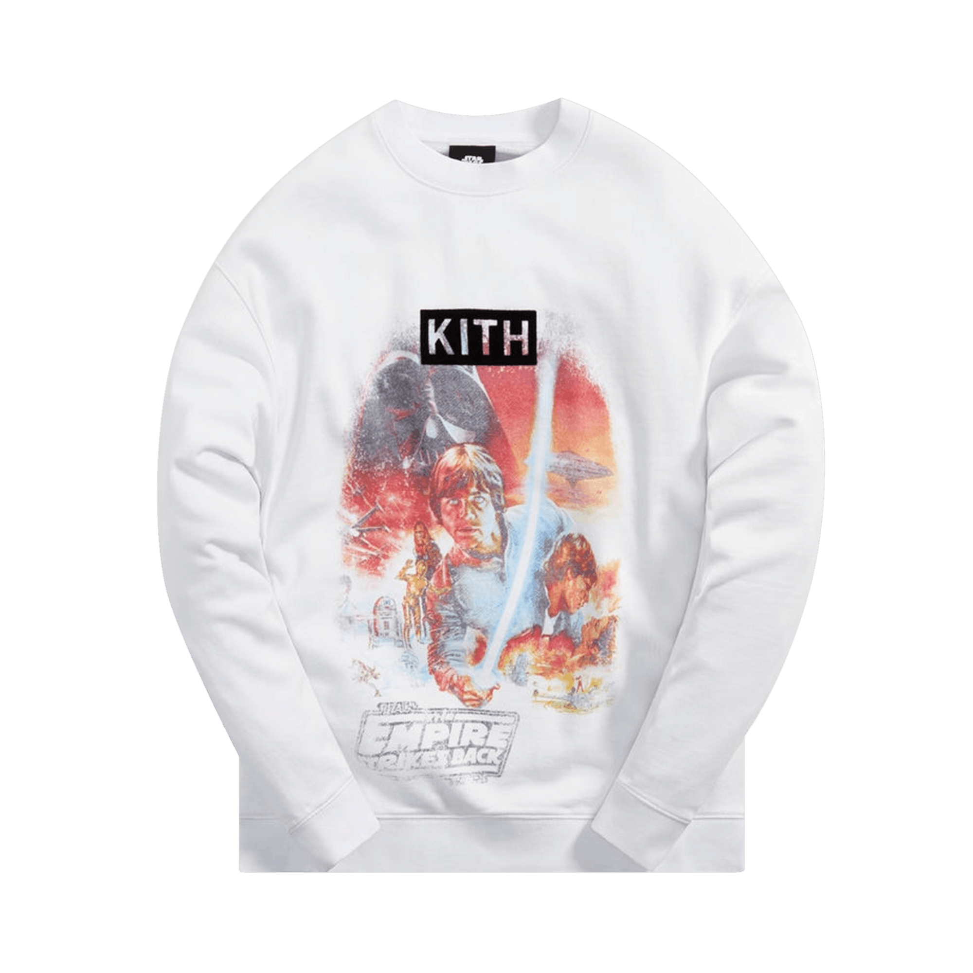 Pre-owned Kith For Star Wars Empire Crewneck 'white'