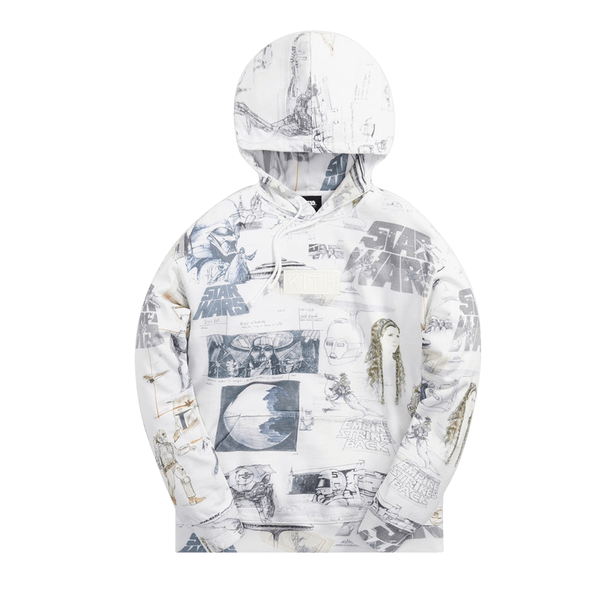 Kith For Star Wars Sketches Hoodie 'White'