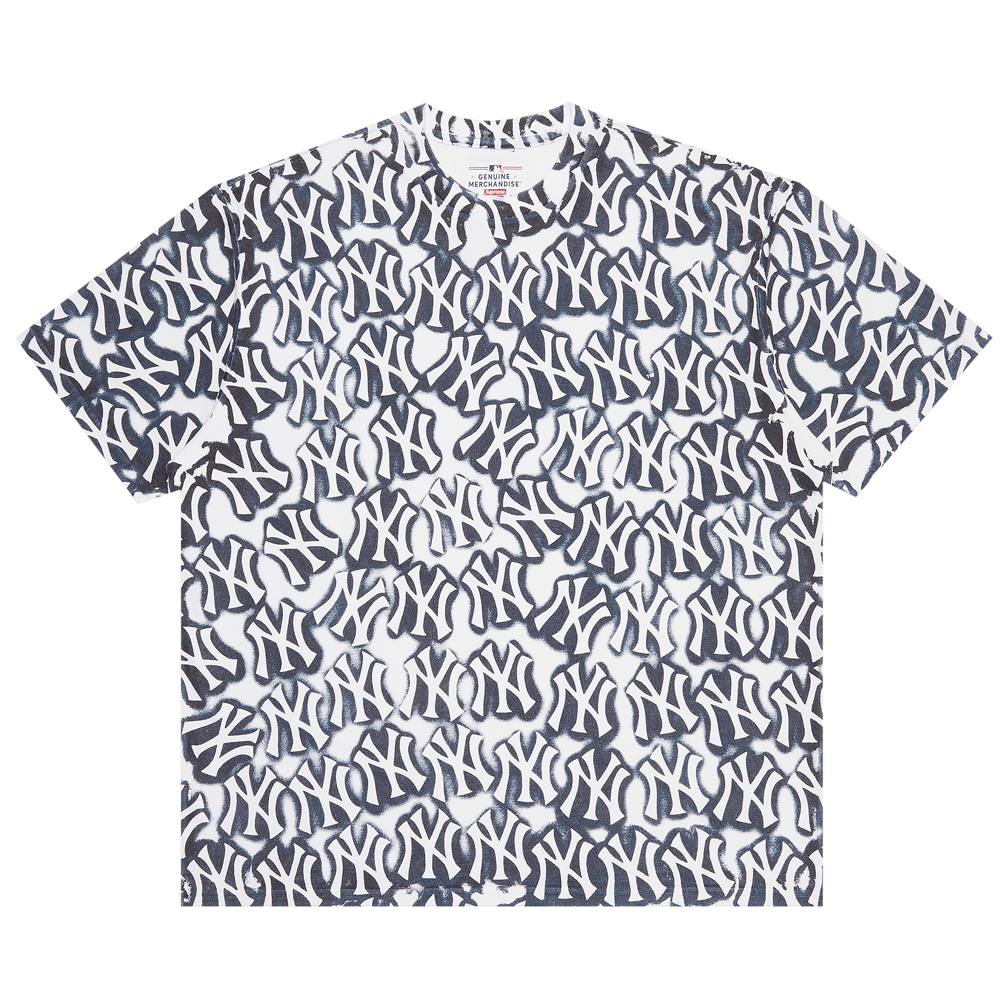 Supreme x New York Yankees Airbrush Short-Sleeve Top 'White'