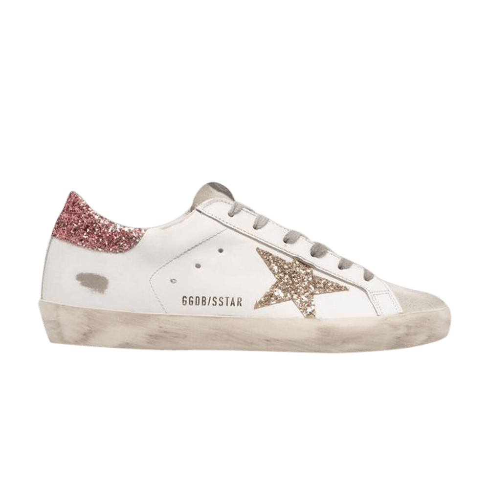 Golden Goose Wmns Superstar 'White Gold Glitter'
