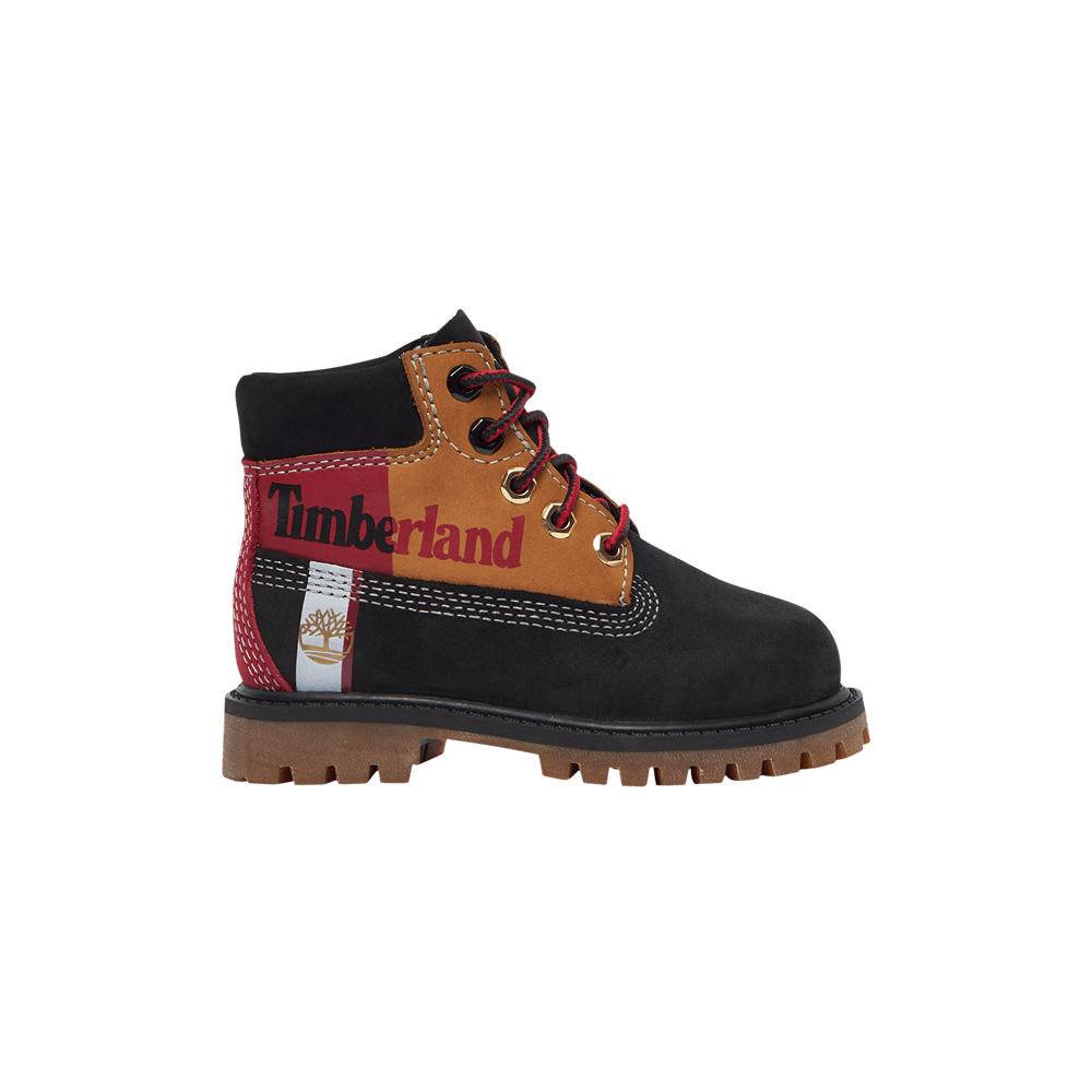 Timberland 6 Inch Prenium Toddler 'Patch Logo - Black'