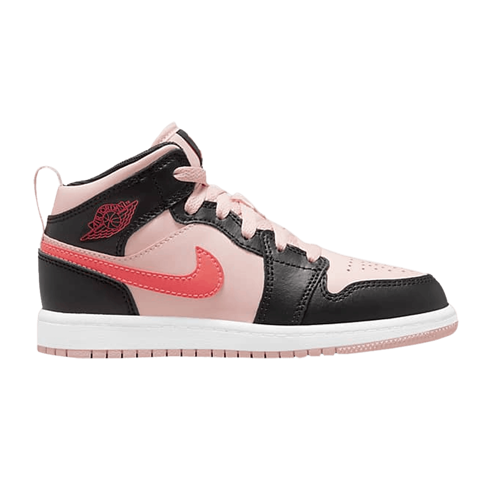 Pre-owned Air Jordan 1 Mid Ps 'black Pink Crimson'