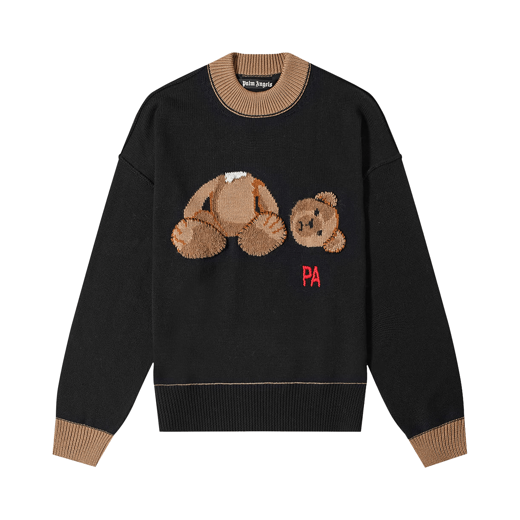 Palm Angels PA Bear Sweater 'Black/Brown'