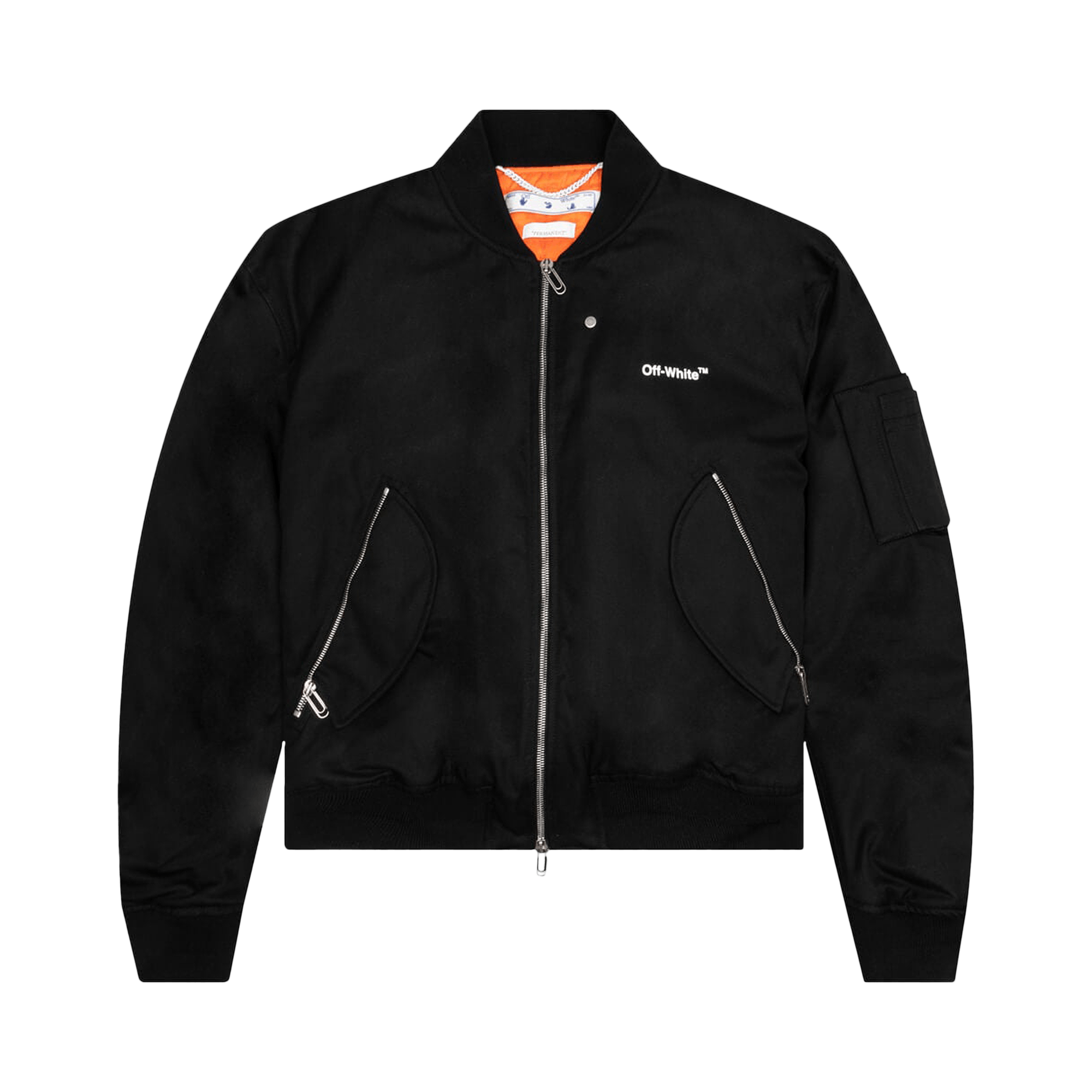 Off-White Diag Tab Bomber Jacket 'Black/White'