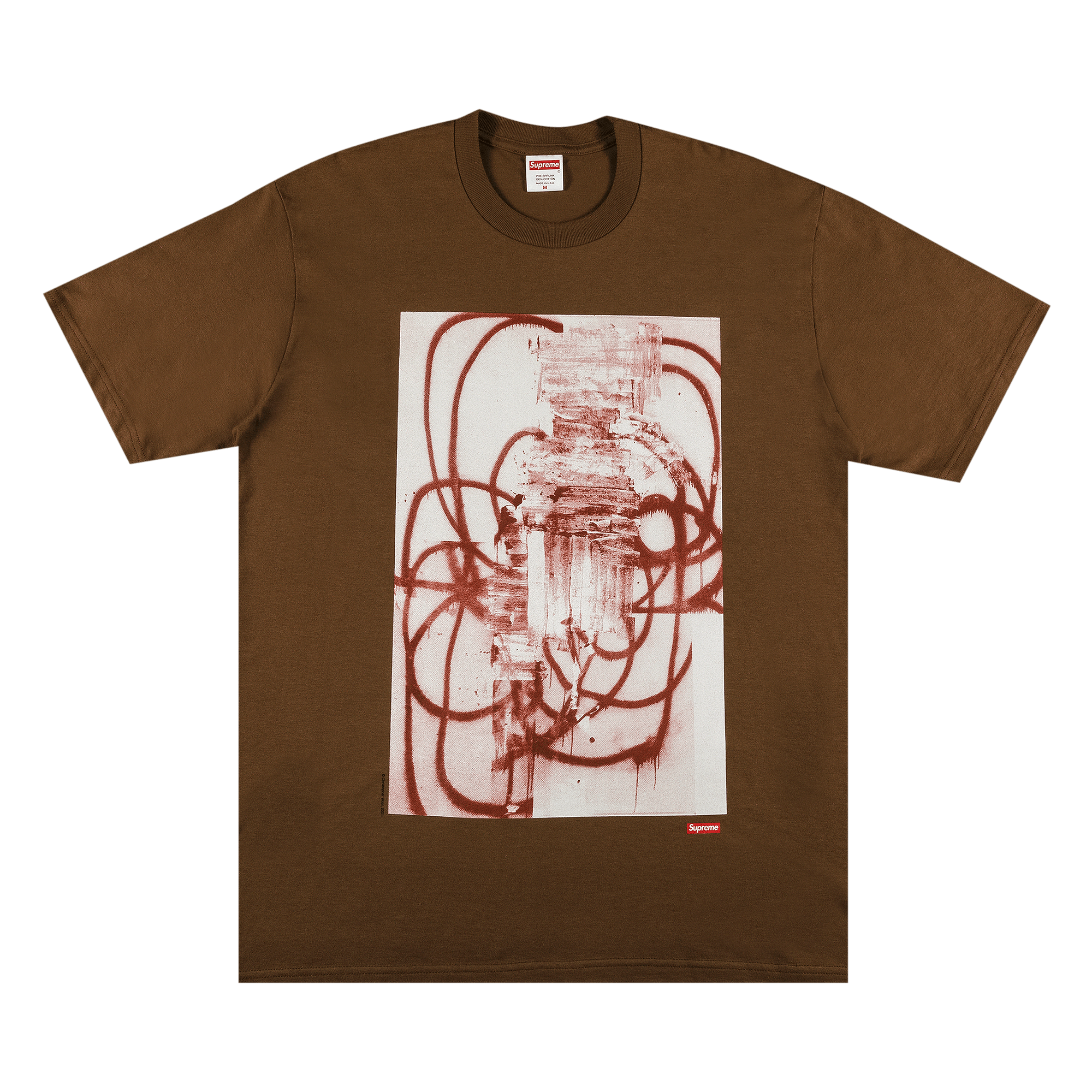 Supreme x Christopher Wool 2001 Tee 'Brown'