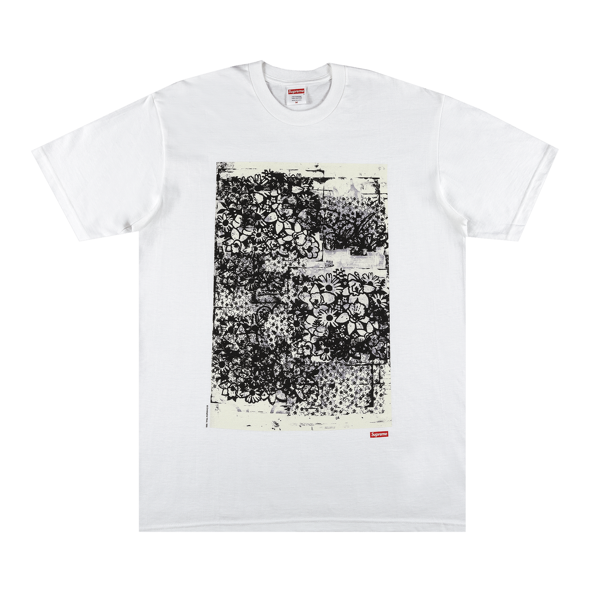 Supreme x Christopher Wool 1995 Tee 'White'