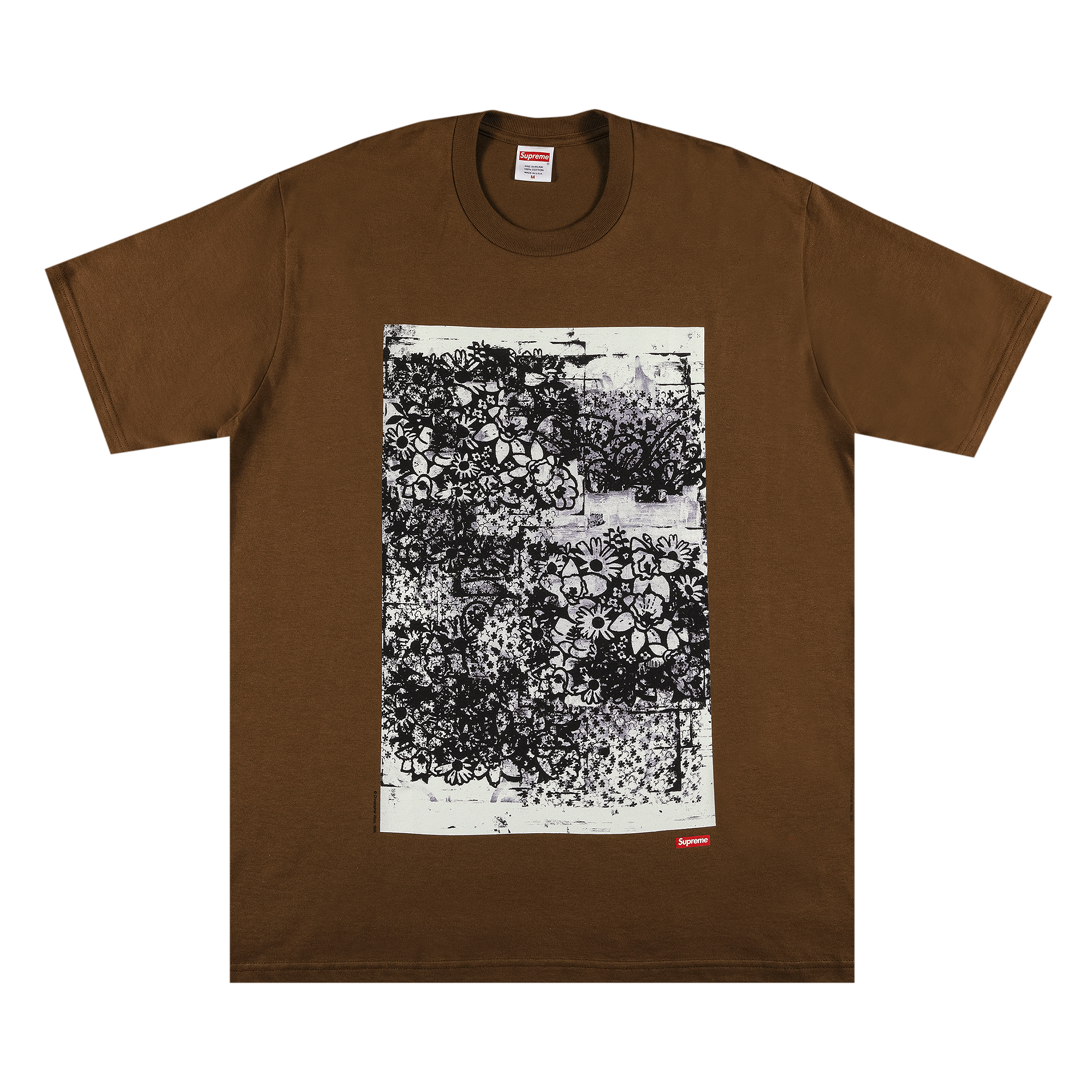 Supreme x Christopher Wool 1995 Tee 'Brown'